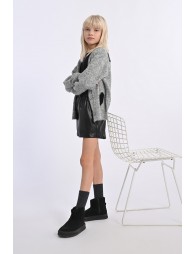 Short en simili cuir
