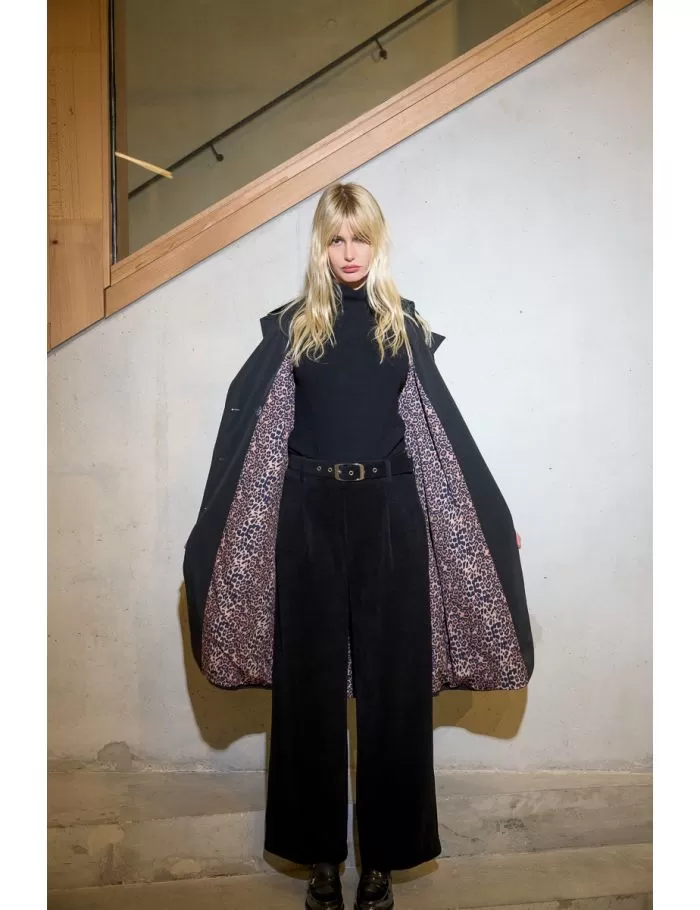 Belted trench coat