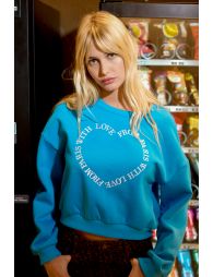 Sweat oversize à logo brodé