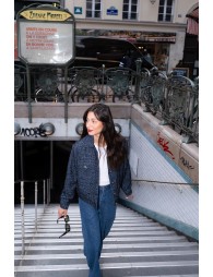 Veste texturée effet tweed