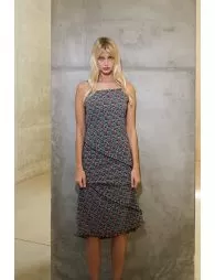 Robe imprimée à volants