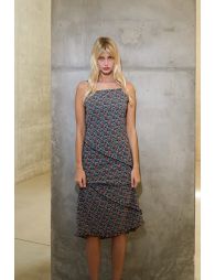 Ruffle print dress