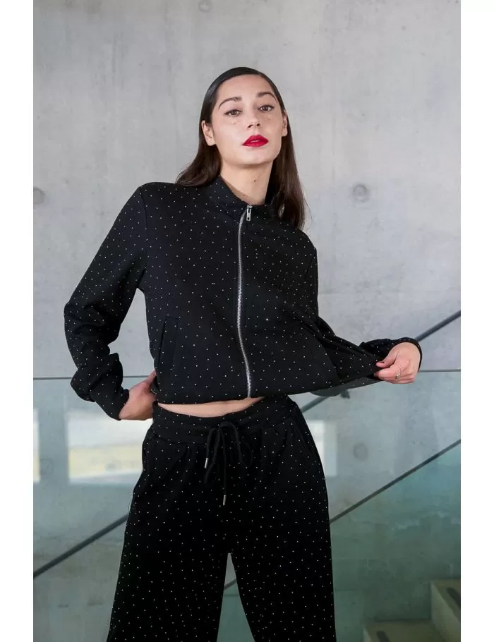 Bomber parsemé de strass