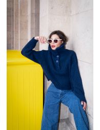 Pull camionneur boutonné