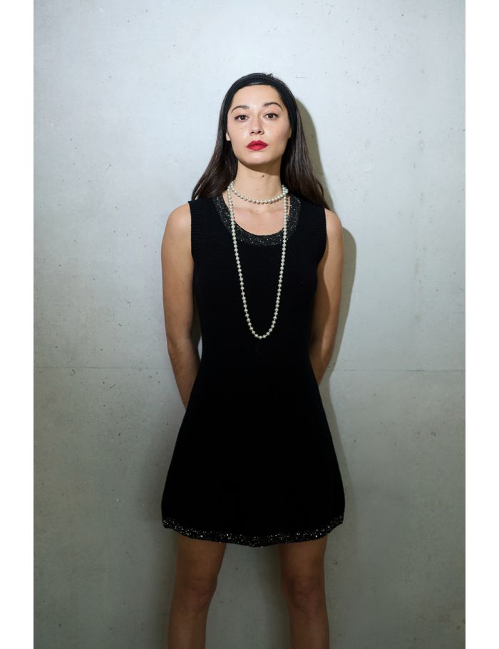 Robe patineuse en maille 
