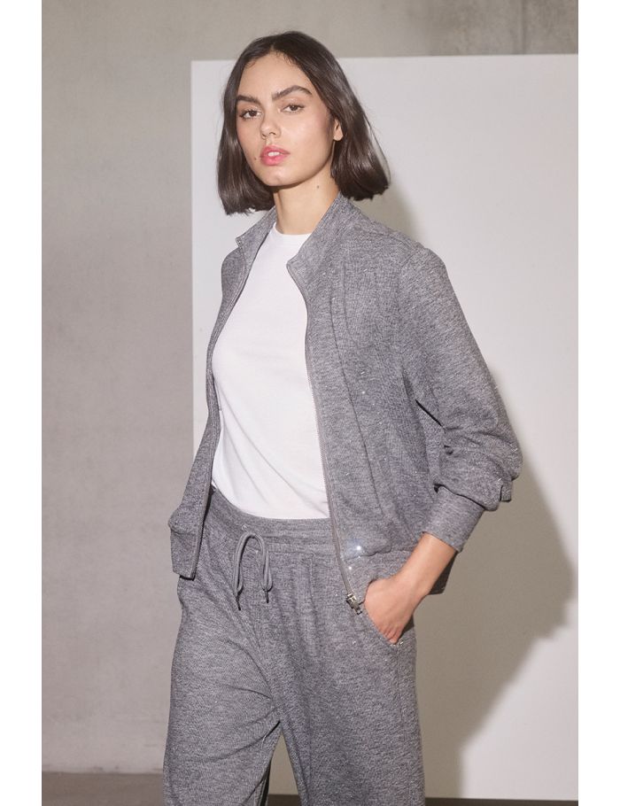 Bomber parsemé de strass