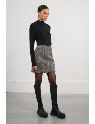 Mini-jupe en tweed