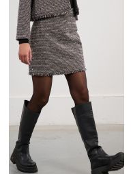 Tweed mini skirt