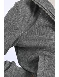 Chaquetade manga larga en punto fino