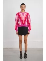 Pull à motif graphique 