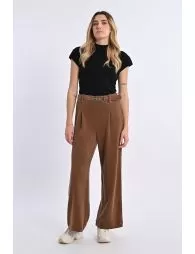 Pantalon large en velours 