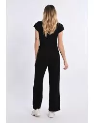 Pantalon large en velours 