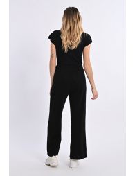 Wide velvet trousers