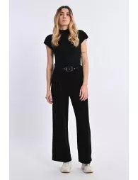 Pantalon large en velours 