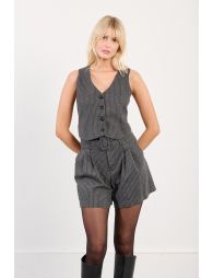 Shortcorto estampado rayas