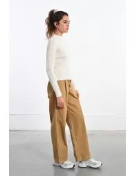 Corduroy trousers, elasticated waist