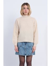 Knitted sweater, turtleneck