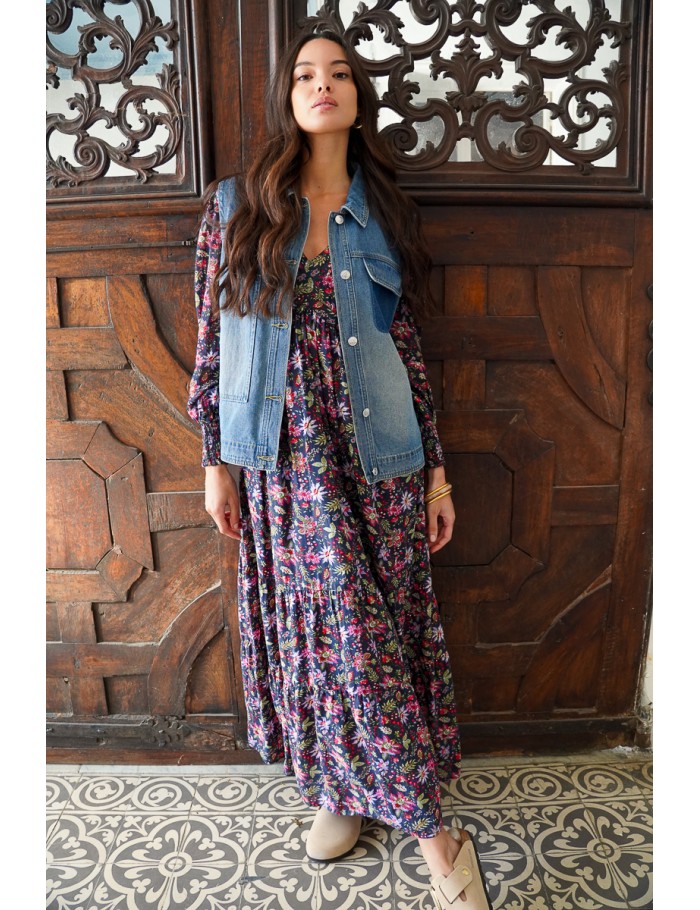 Veste en denim sans manches
