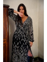 Long printed dress