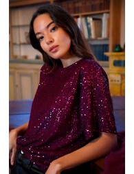 Top en sequins