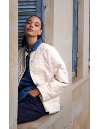 Veste matelassée motif cœur