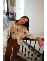 Veste sans manches, imitation mouton