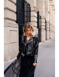 Synthetic leather perfecto jacket