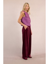 LADIES WOVEN SLEEVELESS JACKET