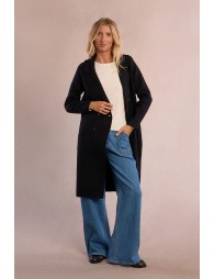 Abrigoestilo gabardina cierre doble botonadura