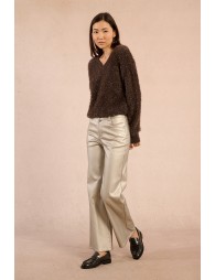 Fluffy sweater, lurex yarns