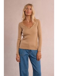 Sous-pull finition dentellée