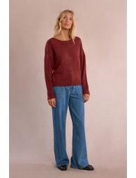 Halter sweater with sequins