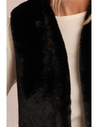 Gilet sans manches en fausse fourrure