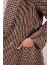 Houndstooth blazer jacket