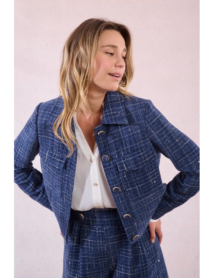 Short tweed jacket