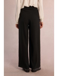 Pantalon large à multi-plis