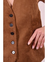 Short suede jacket