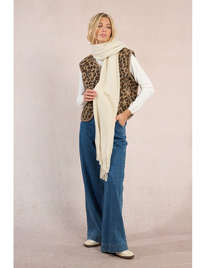 Rectangular Scarf with Fringes