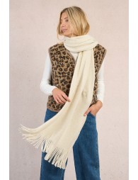 Rectangular Scarf with Fringes