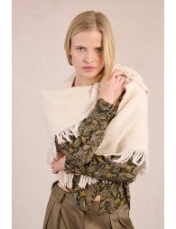 Bufanda larga detalle flecos