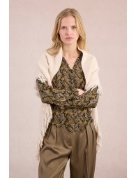 Bufanda larga detalle flecos