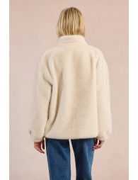 Chaqueta de manga larga de peluche