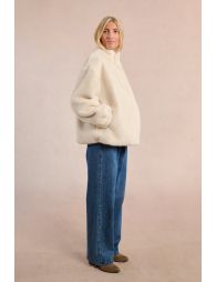 Chaqueta de manga larga de peluche