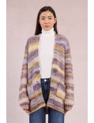 Cárdigan de manga larga estampado rayas