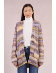 Open knit cardigan