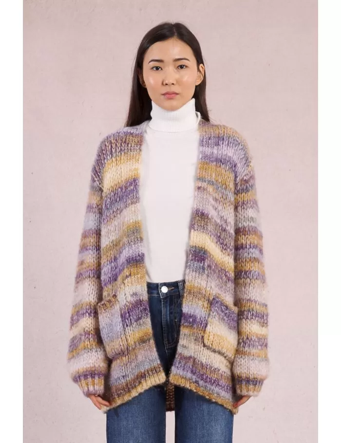 Open knit cardigan