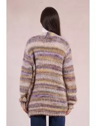 Open knit cardigan