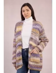 Open knit cardigan