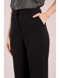 Pantalon flare, taille mi-haute
