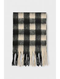 Plaid woollen scarf